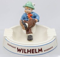 Auktion 365<br>gr. Werbeascher, Kaufhaus Wilhelm Rosenheim, H-12cm D-18cm