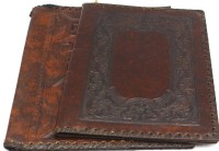 Auktion 365<br>2x kl. Leder-Mappen, geprägt, DIN A4, Gebrauchsspuren