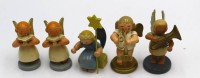 Auktion 365 / Los 14533 <br>5x Erzgebirge Weihnachtsengel, H-ca. 6 cm