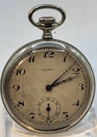 Auktion 366<br>mechan. HTU "Kleta" Swiss  Made, Metallgehäuse, Werk läuft, D-5 cm