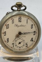 Auktion 366 / Los 2003 <br>mechan. HTU "Regulateur"" France, Metallgeh&auml;use, Werk l&auml;uft, D-5 cm