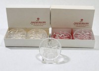 Auktion 366<br>12x Kristall-Untersetzer, Nachtmann, orig. Kartons, je D-8,5cm
