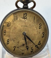 Auktion 366 / Los 2023 <br>mechan HTU  "Cyma"  Altersspuren, Werk l&auml;uft, D-5 cm