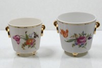 Auktion 366<br>2x div. kl. &Uuml;bert&ouml;pfe, Metzler u. Ortloff, ca. H-8,5cm und 7,5cm, D-ca. 9 und 8cm