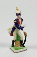 Auktion 366<br>Soldatenfigur, Capodimonte Neapel, bemalt, ca. H-17,5cm