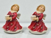 Auktion 366<br>2x Kerzenengel, Goebel, je ca. H-15cm
