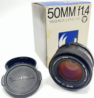 Auktion 366<br>YASHICA Lens ML 50mm f1.4, in Orig. Karton, Funktion nicht geprüft, Alters &amp; Gebrauchsspuren