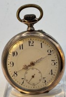 Auktion 366<br>mechan. HTU in Silbergehäuse-800-, Werk läuft