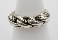 Auktion 366 / Los 1050 <br>Ring, Silber (gepr.), &auml;lter, RG 54, 6,4gr.