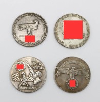 Auktion 366<br>4x wohl Repliken div. Medaillen aus der Zeit des 3. Reiches