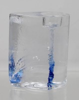 Auktion 366<br>Teelichthalter "Sweet Hearts", Kunstglas, Entw. Kjell Engman für Kosta Boda