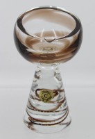 Auktion 366 / Los 10034 <br>Kunstglas-Vase, "ARTI CRISTAL VETRO MADE IN ITALY", H-16cm, D-9cm