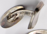 Auktion 366<br>Paar Manchettenknöpfe, Silber-925- "HS"