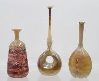 Auktion 366<br>3x div. Studio-Glasvasen, ca. H-20,5cm