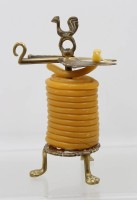 Auktion 366<br>Wachsstockhalter, Messing, gemarkt "NM", ca. H-20cm