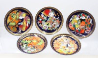 Auktion 366<br>5x Sammelteller, Rosenthal studio-linie, Björn Wiinblad, Serie Aladin, ca. D-16cm