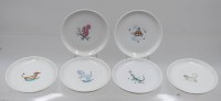 Auktion 366<br>6x Untersetzer mit Kindermotiven, Rosenthal, je ca. D-10cm