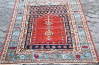 Auktion 366<br>antiker Orientteppich, 180x120 cm, Altersspuren