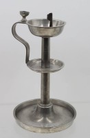 Auktion 366<br>Öl-Lampe, Zinn, 18./19. Jhd. , H-23,5cm