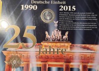 Auktion 366<br>25 Euro Numisbrief Deutsche Einheit 2015, in Display