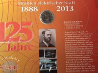 Auktion 366<br>10 Euro Numisbrief Strahlen elektrischer Kraft, 2013, in Display