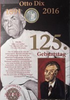 Auktion 366 / Los 6042 <br>10 Euro Numisbrief Otto Dix 2016, in Display