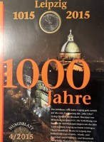 Auktion 376<br>10 Euro Numisbrief 1000 Jahre Leipzig,  2015 in Display