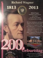 Auktion 366<br>10 Euro Numisbrief R. Wagner 2013, in Display
