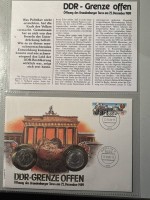 Auktion 366<br>Numisbrief  1989, DDR Grenze offen, in Display
