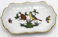 Auktion 366<br>kl. Sch&auml;lchen "Herend " Dekor Rothschild,  11x8 cm