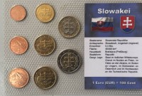 Auktion 366<br>Euro Münzsatz 2009 in Blister, Slowakei