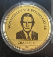 Auktion 366<br>Goldmedaille "Monarchs of the British Empire-Charles III", 1/200 Unze, limit. Auflage, D-40 cmm, 2022