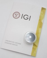 Auktion 366<br>Brillant, 0,52ct, Labor erstellt, IGI Zertifikat