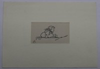 Auktion 366 / Los 5059 <br>Heinrich Zille (1858-1929), Lithografie auf Papier, in Passepartout, ungerahmt, BG 15,5 x 22cm