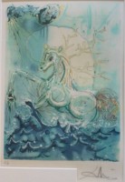 Auktion 366 / Los 5066 <br>Salvador Dal&iacute; (1904-1989),Le cheval marin, Farblithographie, l.u. "E.A.", gerahmt/Glas, RG 64,5 x 55,5cm