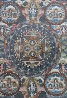 Auktion 366<br>Mandala Thangka, &auml;lter, gerahmt/Glas, RG 68 x 52cm
