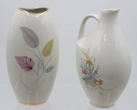 Auktion 366<br>2x Vasen, 50er Jahre, 1x Winterling, ca. H-19,5cm