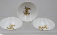 Auktion 366<br>3x Schalen, Rosenthal, Form Romance, Wiinblad, je H-3,5cm D-12,7cm