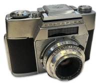 Auktion 366<br>Agfa Colorflex Kamera, inkl. Linse 2.8/50, in Tasche, Funktion nicht gepr&uuml;ft, Alters &amp; Gebrauchsspuren