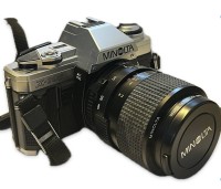 Auktion 366<br>MINOLTA X-3000 Kamera, inkl. Objektiv, in Tasche, Funktion nicht gepr&uuml;ft, Alters &amp; Gebrauchsspuren