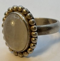 Auktion 366<br>Silberring-925- mit Mondstein,RG 53, 6,4 gr.