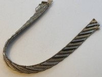 Auktion 366<br>bicolor Silber-925- Armband, Italy, L-19 cm, 22,5 gr