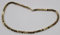 Auktion 366<br>Halskette, H&auml;matit, ca. L-42cm