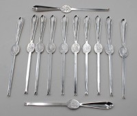 Auktion 366<br>12x Hummergabeln, versilbert, je ca. L-19cm