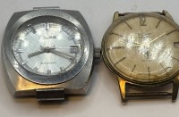 Auktion 366<br>2x Automatic-Uhren ohne Band. Pallas l&auml;uft Werk, Preziosa steht, beide mit Tragespuren