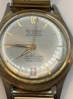 Auktion 366<br>mechan. HAU "Splendid" 23 Jewels, Double Zugband, unbreakable mainspring, Tragespuren, Werk l&auml;uft