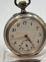 Auktion 366<br>mechan. HTU, Silbergeh&auml;use -800-, Werk l&auml;uft an, D-4,5 cm