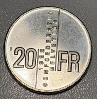 Auktion 366<br>20 Franken Silberm&uuml;nze, 1992, Schweiz