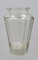 Auktion 366 / Los 10067 <br>Moser Eternity Vase, farbloses Glas,  guter Zustand, H-19cm