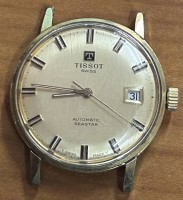 Auktion 366<br>Tissot Seastar Automatic Uhr, 0hne Band, optisch gut erhalten, Werk steht (Krone schwerg&auml;ngig beim Zeiger-Stellen?)